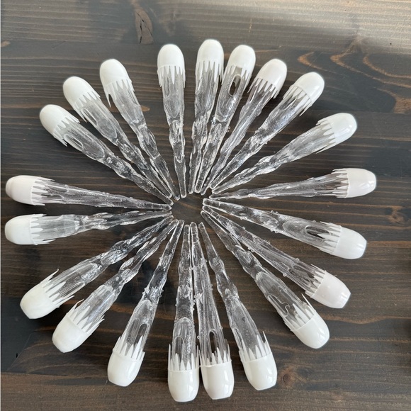 22 vintage plastic mini light icicles - Picture 2 of 11